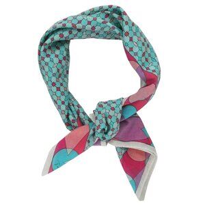 EMILIO PUCCI Geometric print cotton bandana scarf